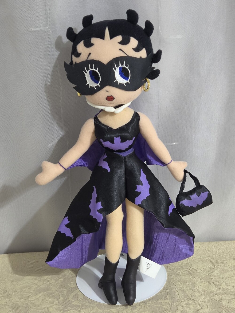 Betty Boop - Vintage Halloween Bat Woman Masquerade Plush - 1999
